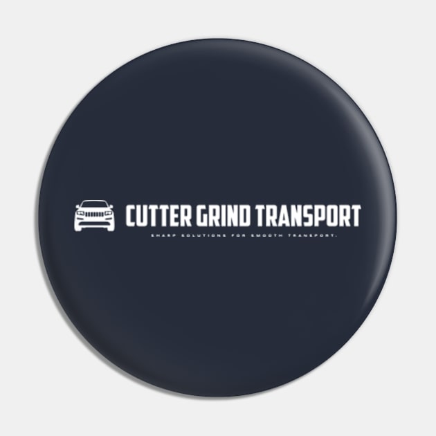 Cutter Grind Transport white Pin by Cutter Grind Transport