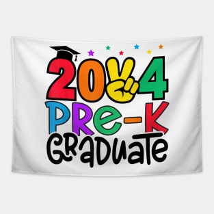 Preschool Graduation 2024 Pre-K Graduate Kids Boys Girls T-Shirt Tapestry