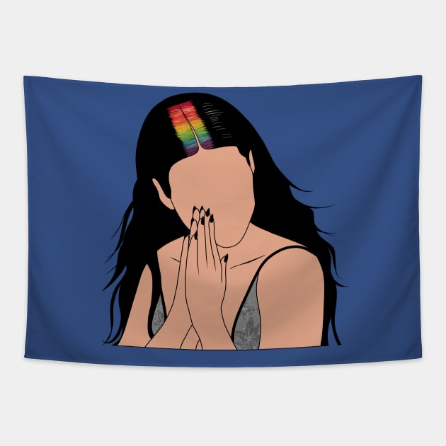 Halsey Rainbow Roots Manic Tapestry by sparkling-in-silence