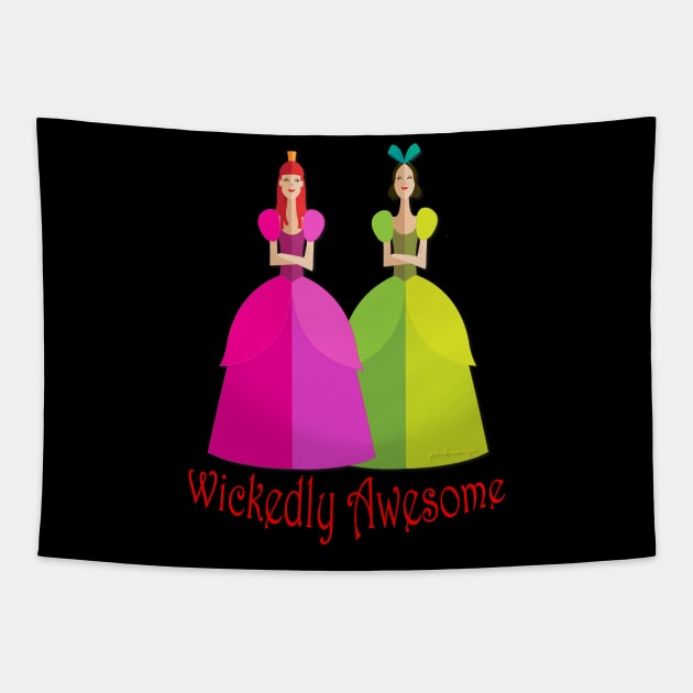 Wicked Stepsisters Tapestry by amadeuxway