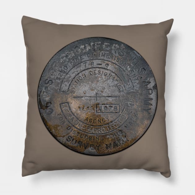 Army Corps of Engineers Survey Mark Pillow by Enzwell