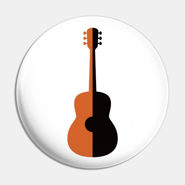 Jazz Rock n Roll Acoustic Guitar Pin by Inogitna Designs