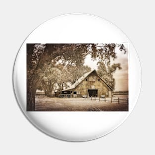 Old Barn Vintage Style sepia textured photograph Pin