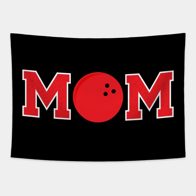 Bowling Mom Red Tapestry by capesandrollerskates 