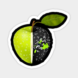 Transparent Green Apple Magnet