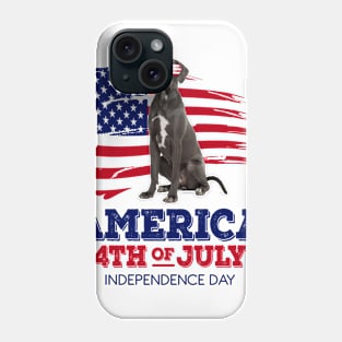 Great Dane Flag USA - America 4th Of July Independence Day Phone Case