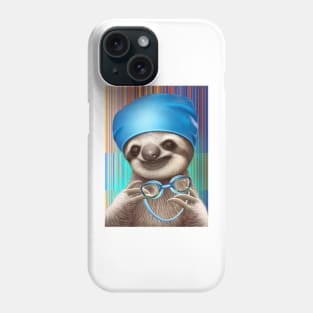 sloth with goggles Phone Case