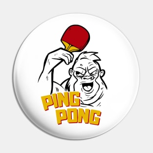 Ping Pong Gorilla Pin