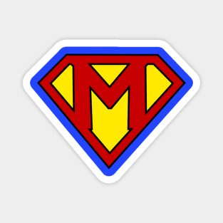 Superhero Symbol Letter M Magnet