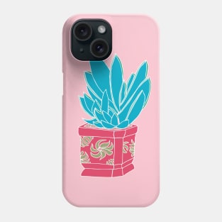 Succulent in red ceramic Phone Case