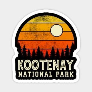 Kootenay national park retro vintage Magnet