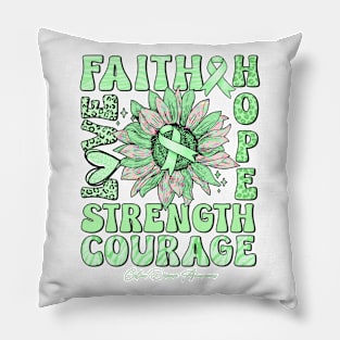 Celiac Disease Awareness - Sunflower strong faith love Pillow