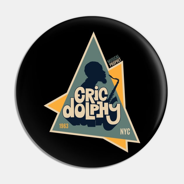 Eric Dolphy Musical Prophet Tribute Shirt Pin by Boogosh