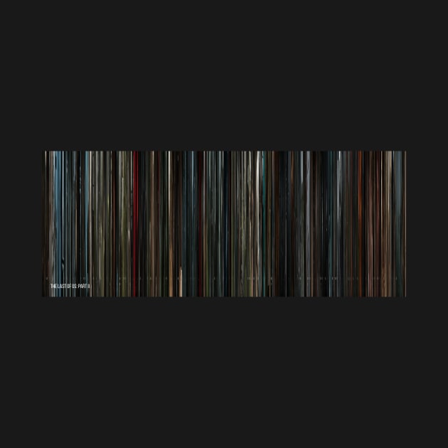 The Last of Us Part II Game Barcode Visualization by silver-light