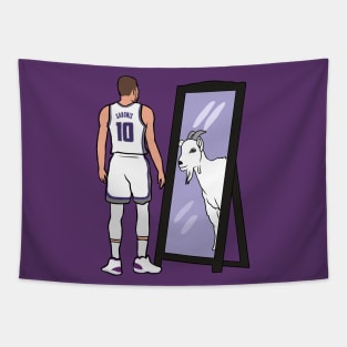 Domantas Sabonis Mirror GOAT Tapestry