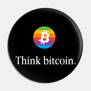 Think Different Think Bitcoin Pin