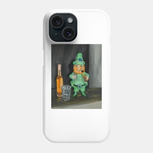 Leprechaun Art, Leprechaun artwork, St Patrick’s day decorations, st Patrick’s decor, St Patrick’s day home decor, leprechaun decorations Phone Case