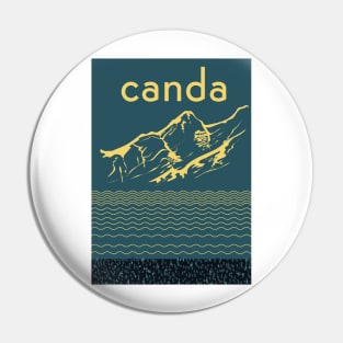 Canada vintage style travel poster Pin