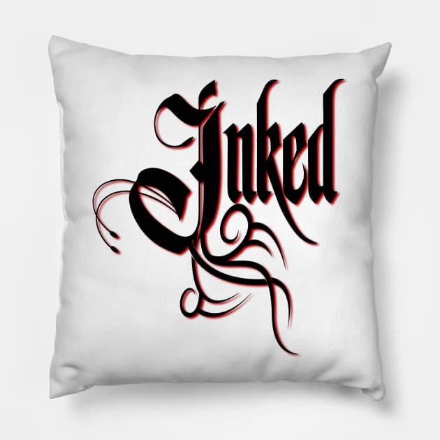 Inked Awesome Tattoo Artist & Lover Pillow by theperfectpresents