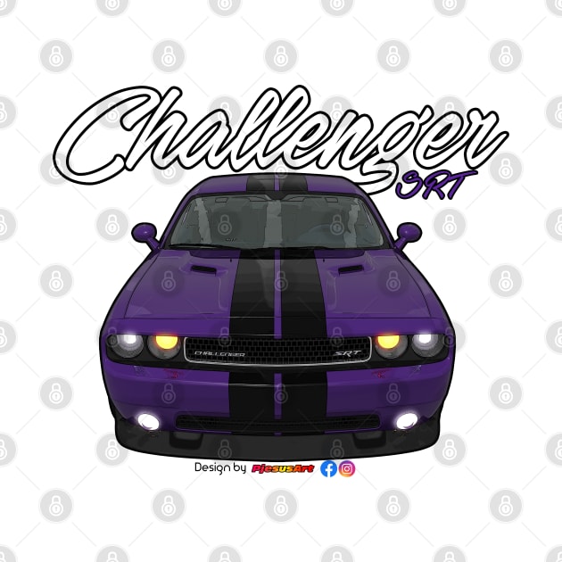 Challenger SRT8 Purple by pjesusart by PjesusArt