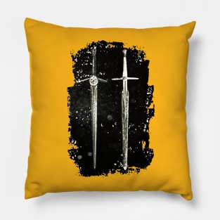 the witcher swords Pillow