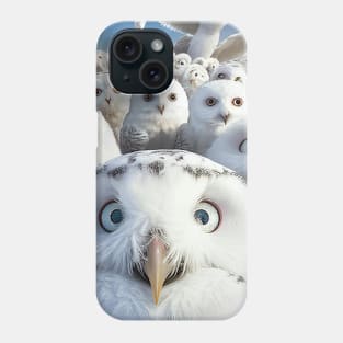 Owl Bird Wild Nature Funny Happy Humor Photo Selfie Phone Case