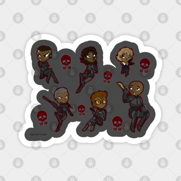 Chibi Batch Magnet by One Creative Ginger