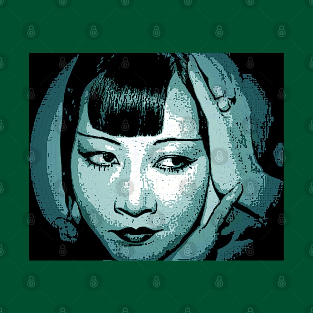 Anna May Wong cyan by JerryGranamanPhotos71