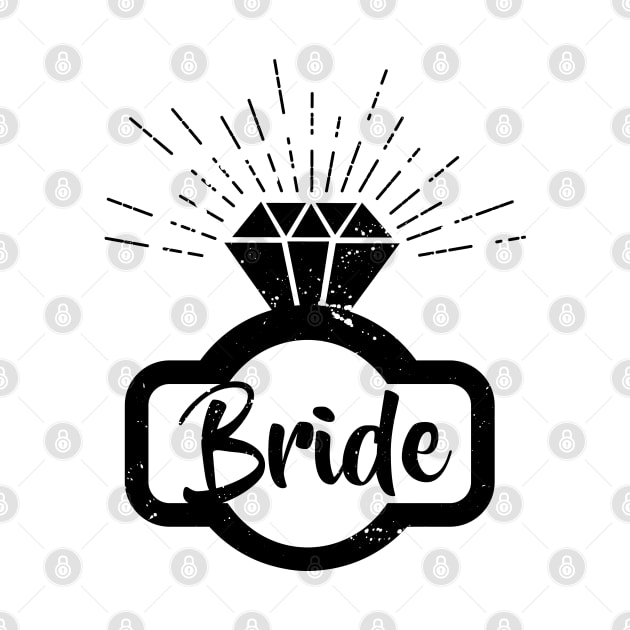 Bride - Ring - Diamond - Bride to be - Bachelorette by Shirtbubble