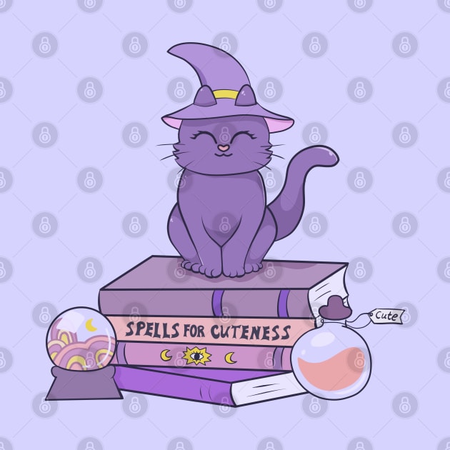 Halloween purple kitty by Dr.Bear