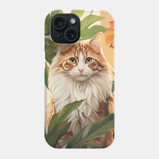 Purrfect Harmony: Cats and Plants Phone Case