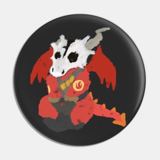 Chibi Pyro Dragon Pin