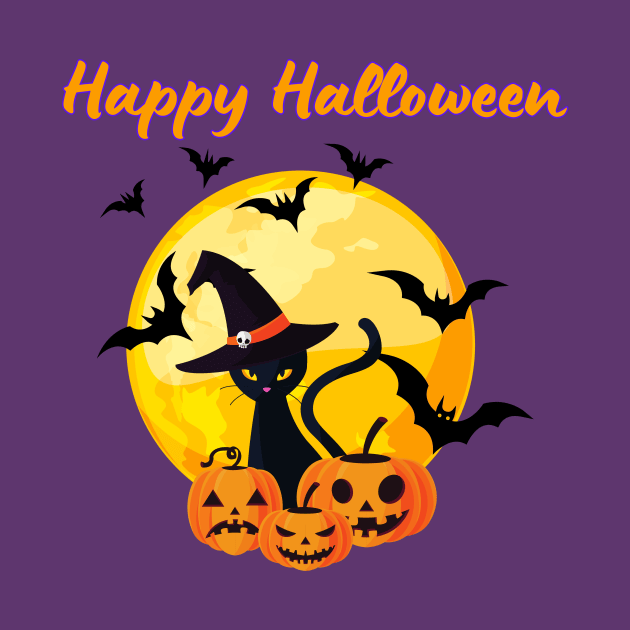 Happy Halloween T-Shirt by ChilliBun