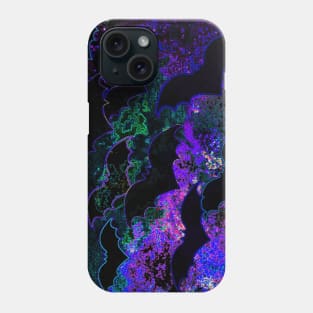 Bats In Flight Neon Purple Phone Case