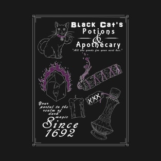 Black Cat's Potions and Apothecary V.2 T-Shirt