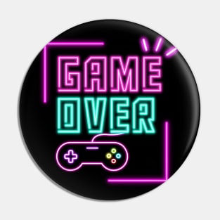 Game over - Neon Pin