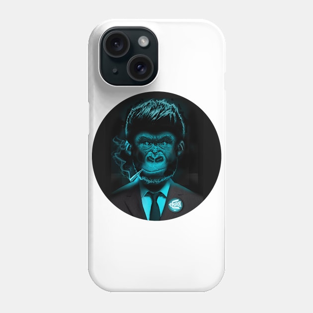 Monkey Suit Peace and Understanding Phone Case by Vin Zzep