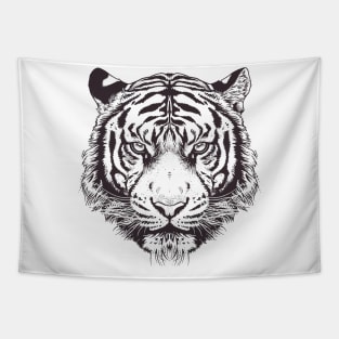 Tiger Head Design Tapestry