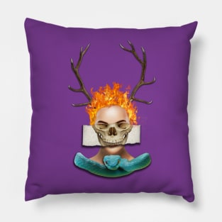 Surrealist face Pillow