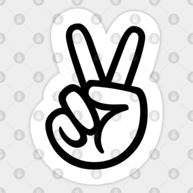 Peace Sign Peace And Love Sticker Teepublic