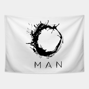 Arrival - Man White Tapestry