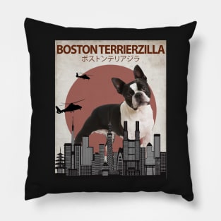 Boston Terrierzilla - Boston Terrier Monster Pillow