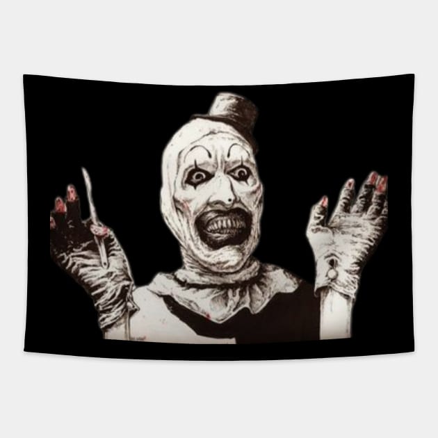 Terrifier-Art the clown Tapestry by Brush-Master