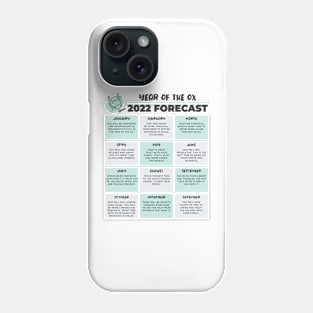 2022 Year of the Ox Chinese Horoscope Luck Predictions Phone Case