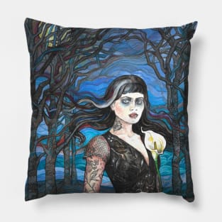 Goth Woman Pillow