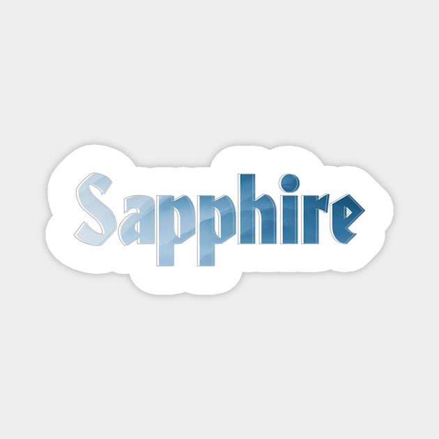 Sapphire Magnet by afternoontees