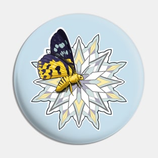 False Tiger Moth Mandala Pin