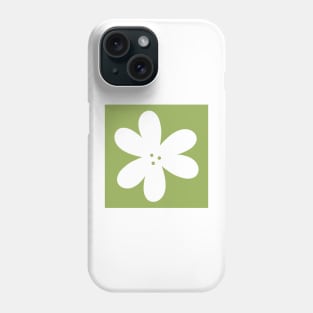 Flower Outline - matcha Phone Case