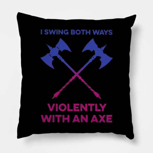 Bisexual Barbarian Pride Pillow by OtakuPapercraft