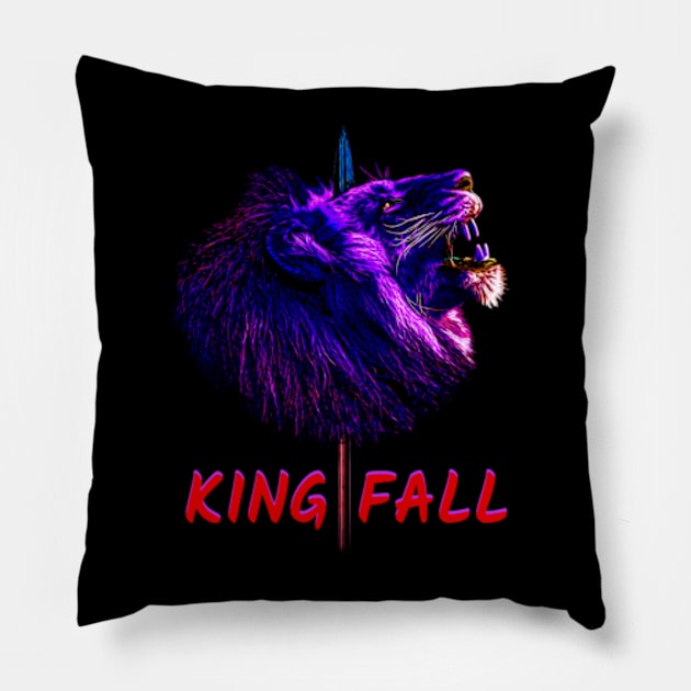 slayed lion Pillow by sungraphica